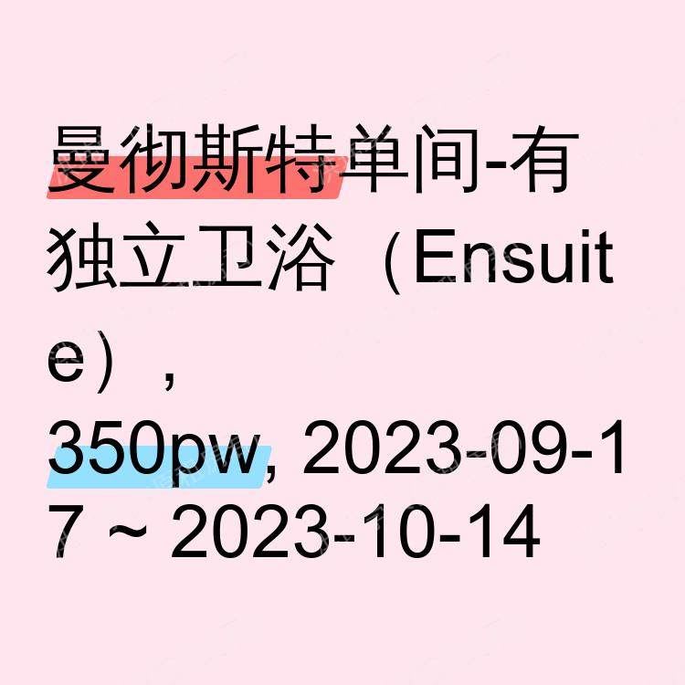曼彻斯特求租