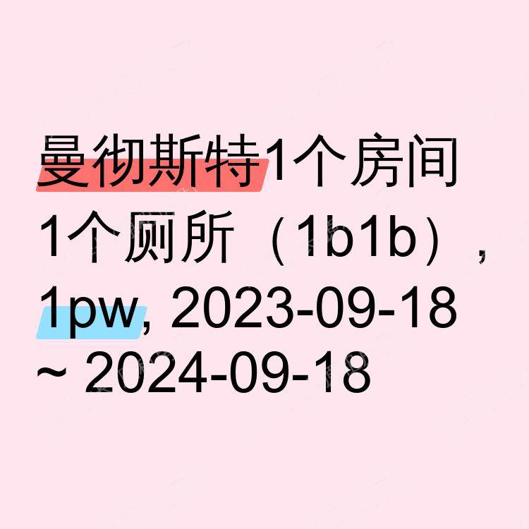 曼彻斯特求租