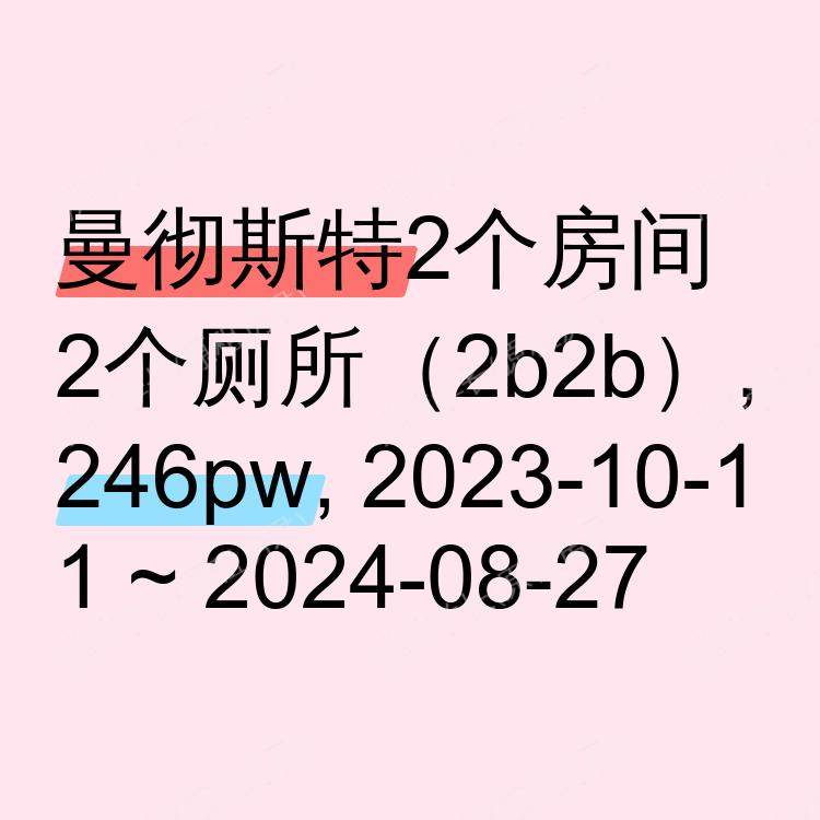 曼彻斯特求租