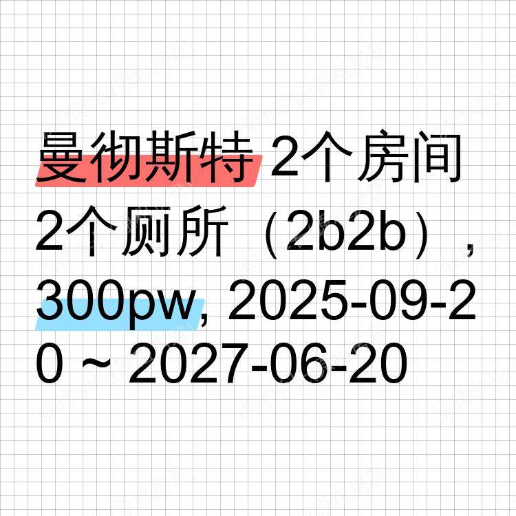 曼彻斯特求租