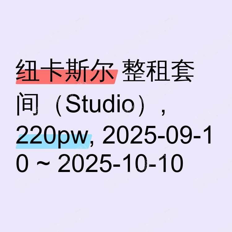 纽卡斯尔求租