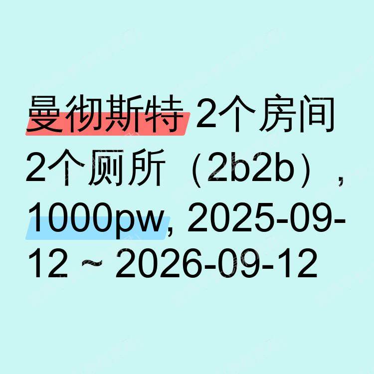 曼彻斯特求租
