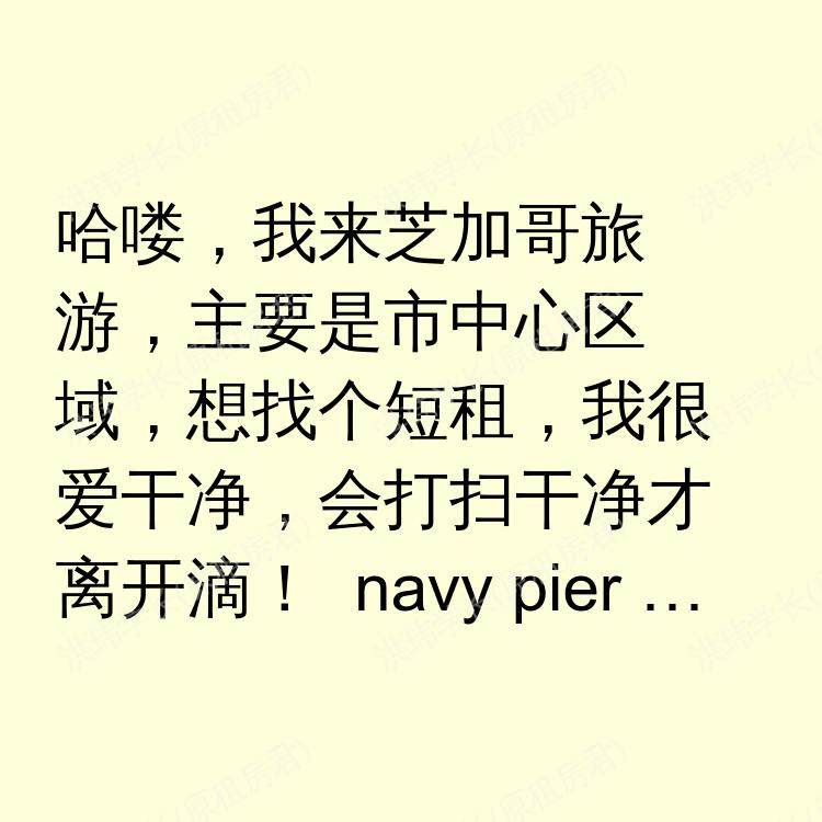芝加哥(伊利诺伊州)求租