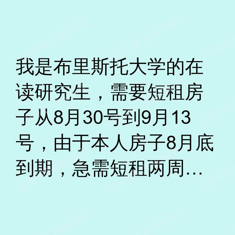 布里斯托求租
