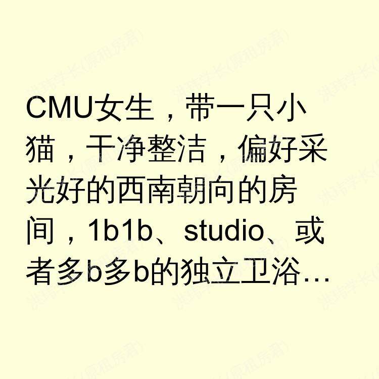 匹兹堡(宾夕法尼亚州)求租