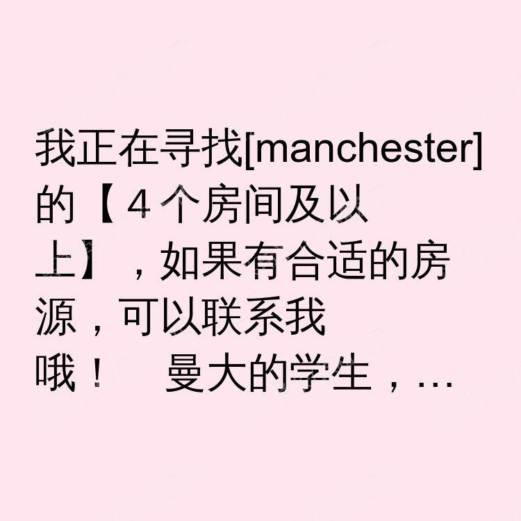曼彻斯特求租