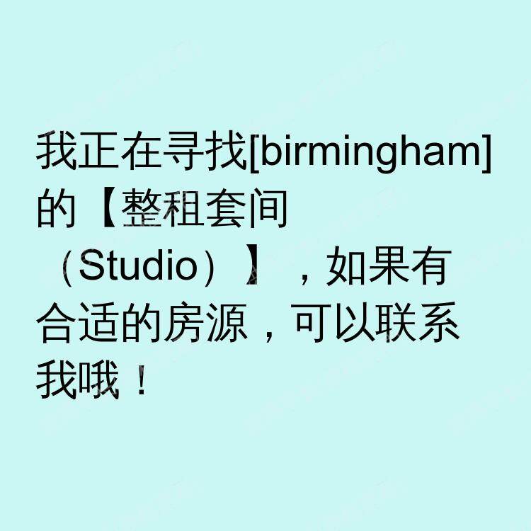 伯明翰求租