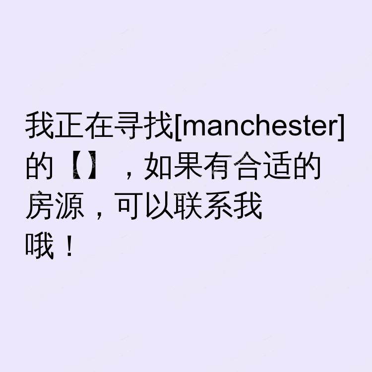 曼彻斯特求租
