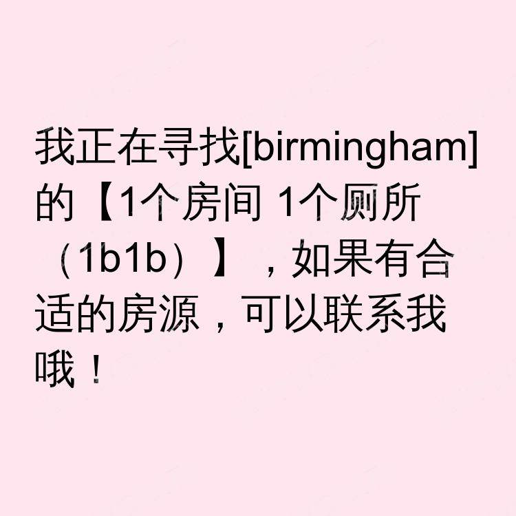 伯明翰求租