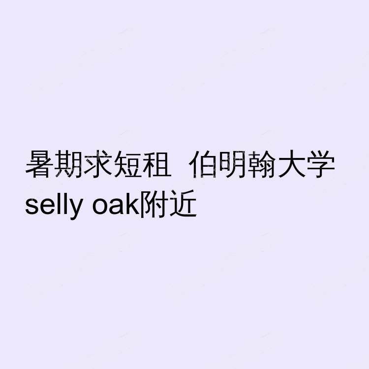 伯明翰求租
