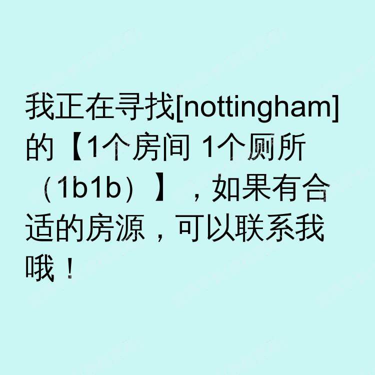 诺丁汉求租