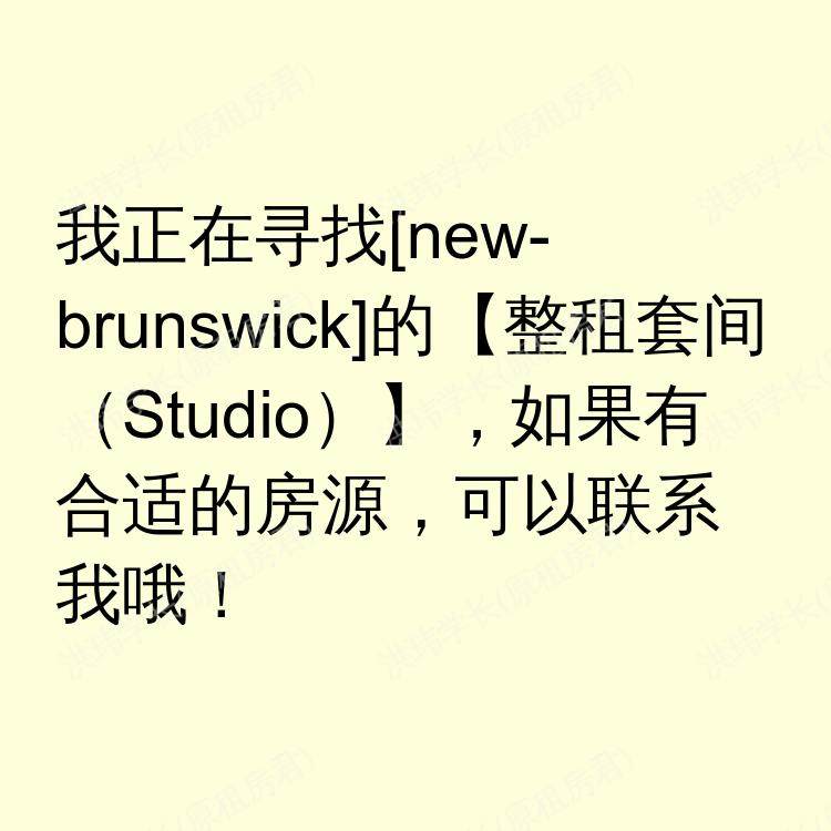 新布伦瑞克(新泽西州)求租
