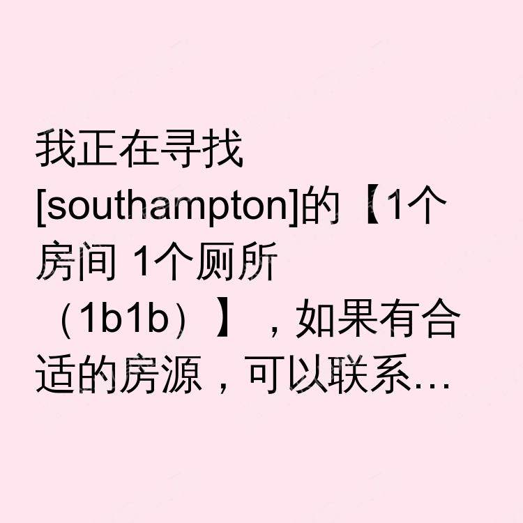 南安普敦求租