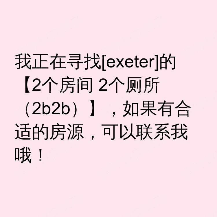 埃克塞特求租