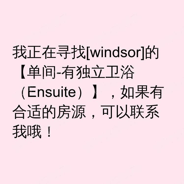 温莎(安大略省)求租