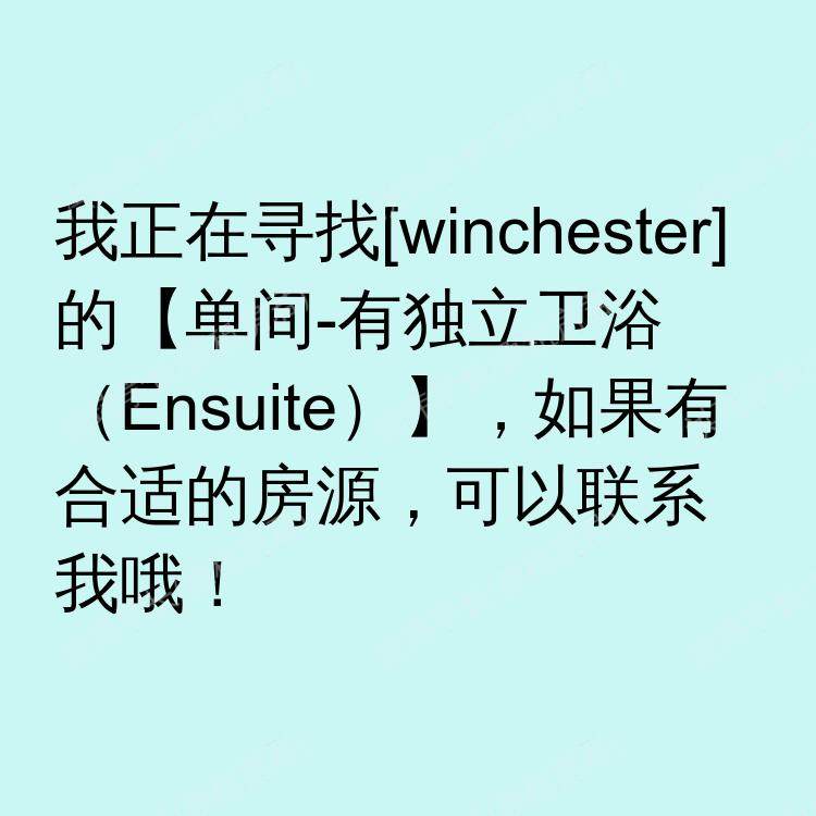 温彻斯特求租