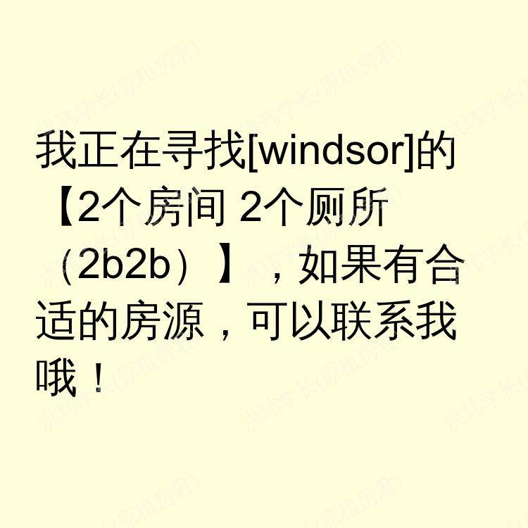 温莎(安大略省)求租