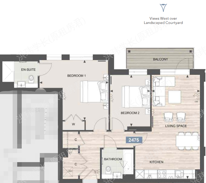 Fairbank House | Celeste House | Beaufort Park公寓