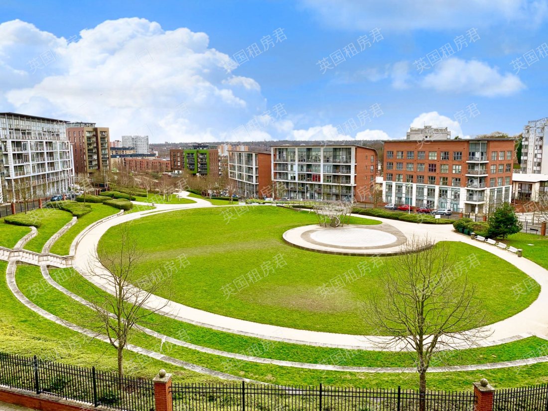 伯明翰市中心2b2b园景公寓整租带车位公寓