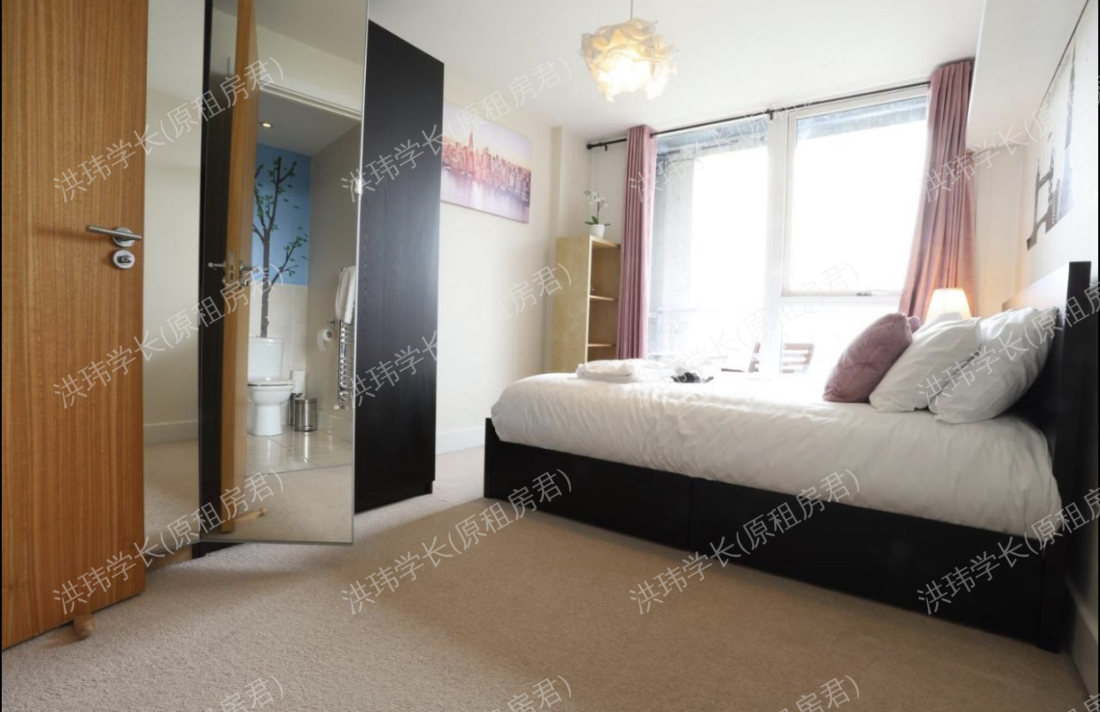 伯明翰市中心2b2b园景公寓整租带车位公寓