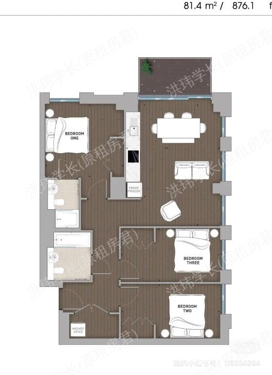 Quintain- Canada garden公寓