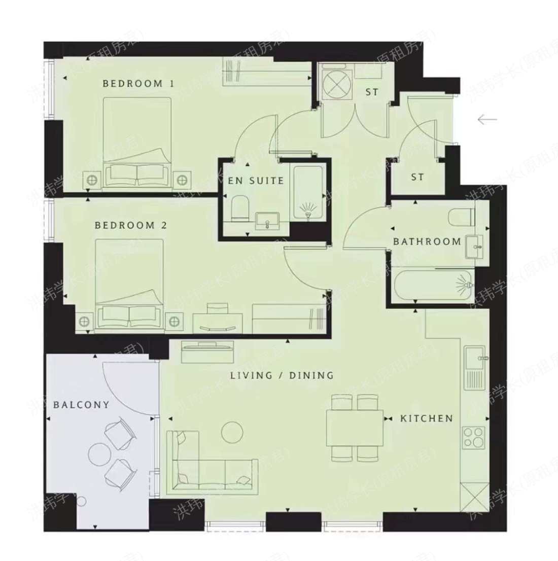 Tabbard Apartments公寓