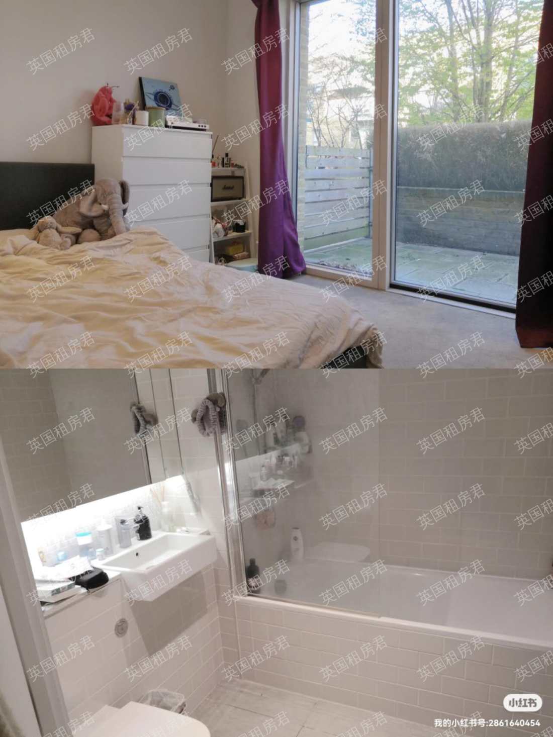 象堡2b2b次卧转租 | 340pw 4-6月或4-9月公寓