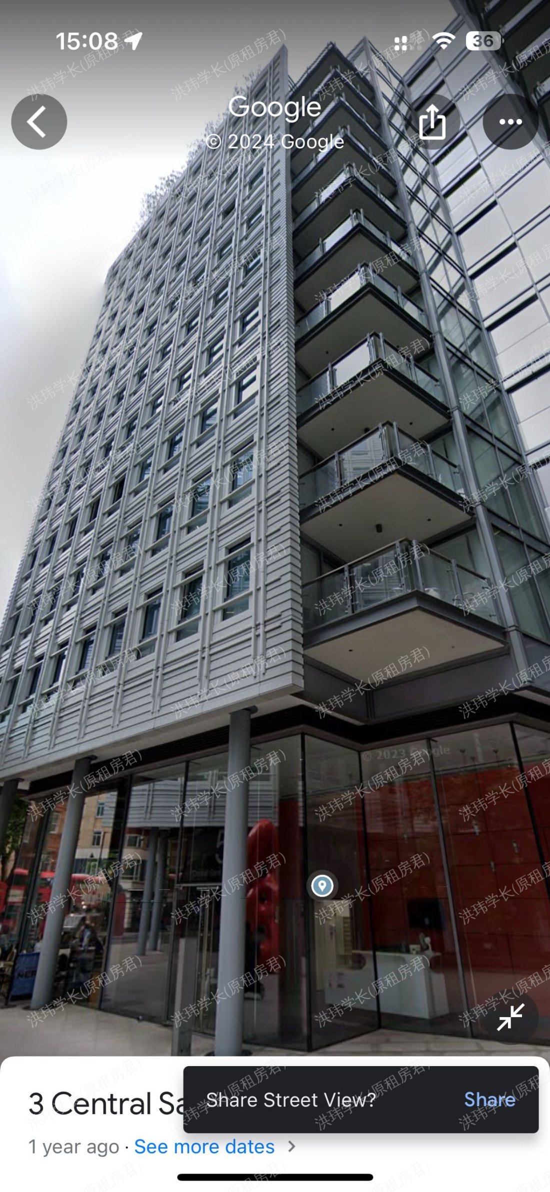 5 Central Saint Giles Piazza公寓