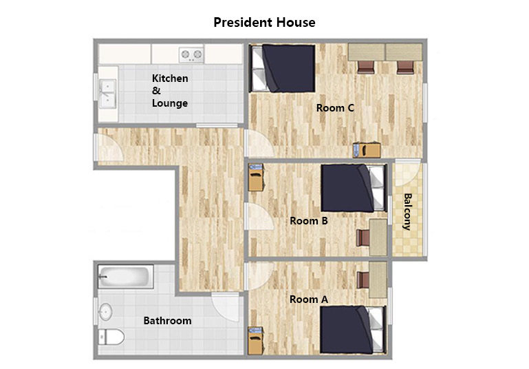 president house公寓