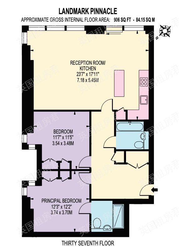 Canary Wharf / Isle of Dogs - Landmark Pinnacle公寓