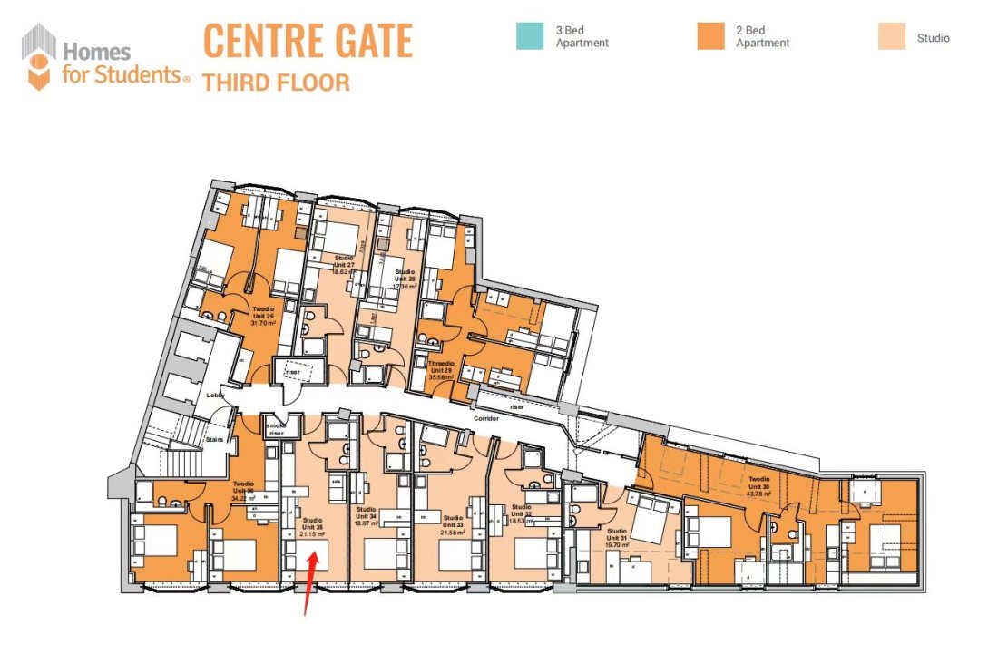 Centre Gate公寓