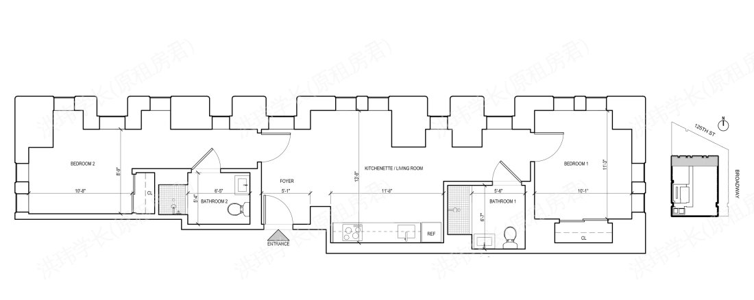 600 W 125th St (Columbia Housing)公寓