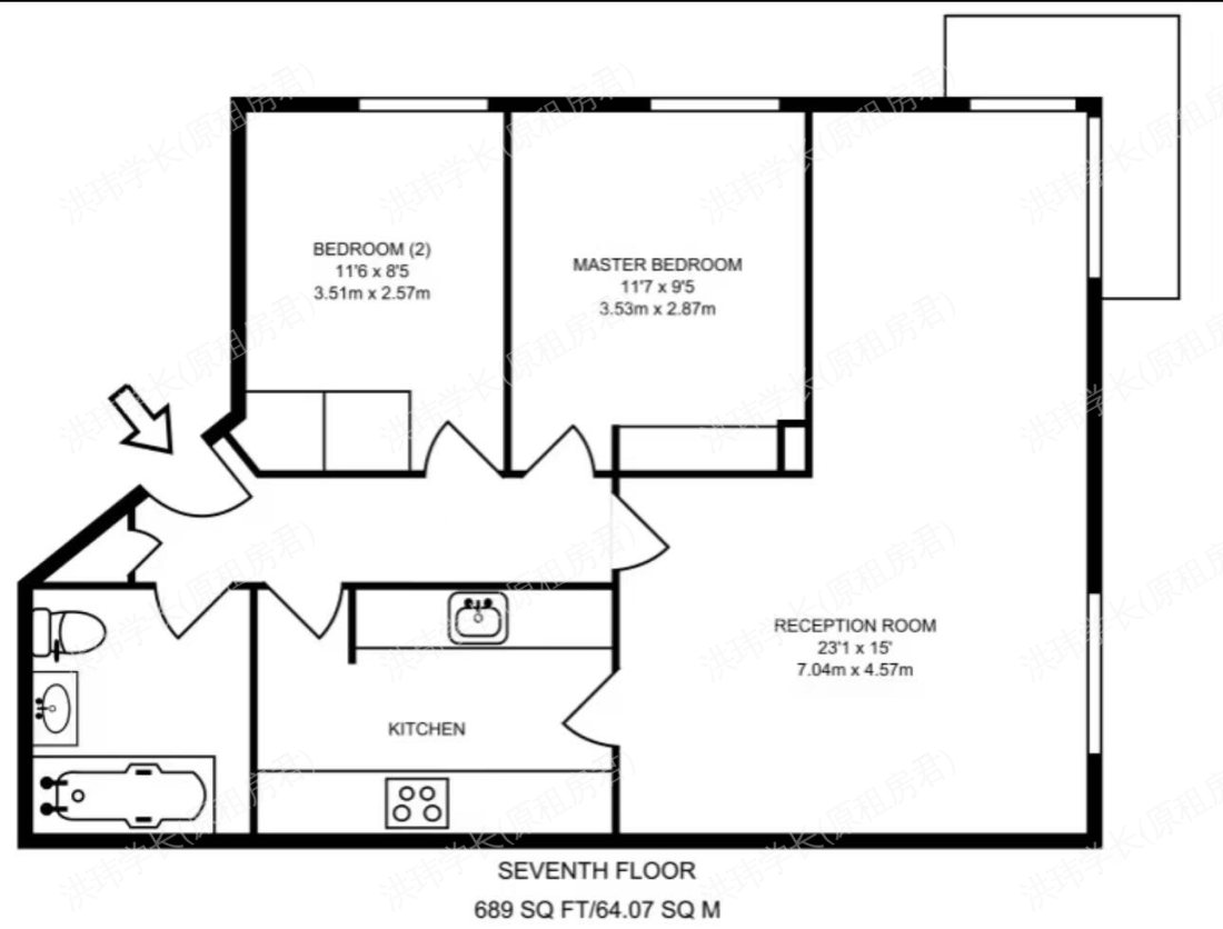 716 POINT WEST, 116 CROMWELL ROAD, LONDON, SW7 4XH:公寓