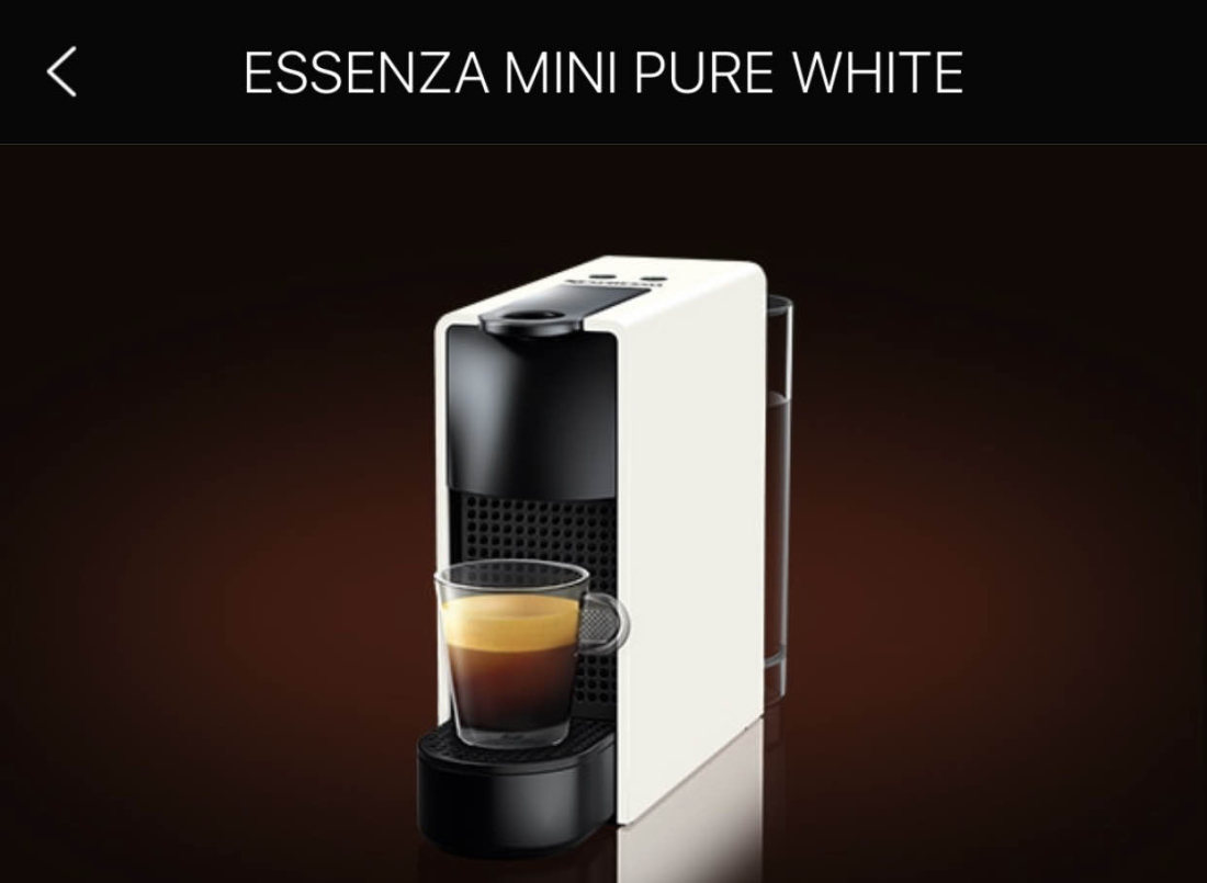 Nespresso Essenza Mini白色胶囊咖啡机