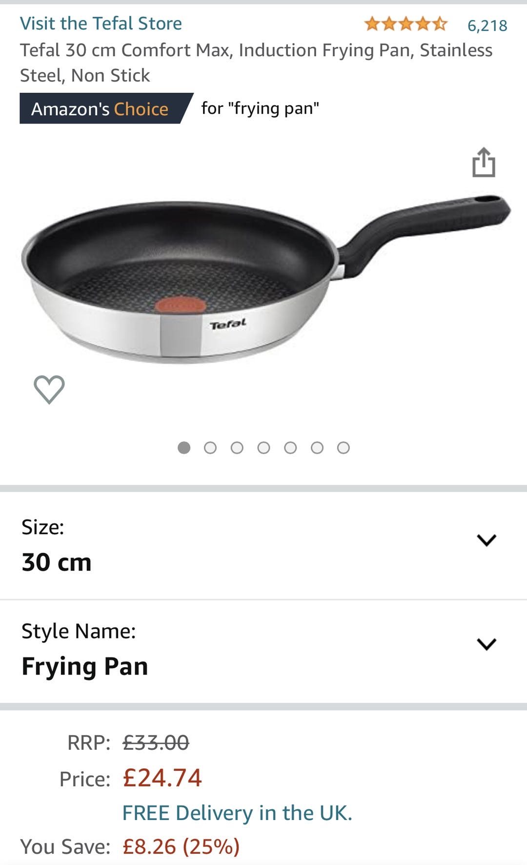 Tefal 30cm不粘锅