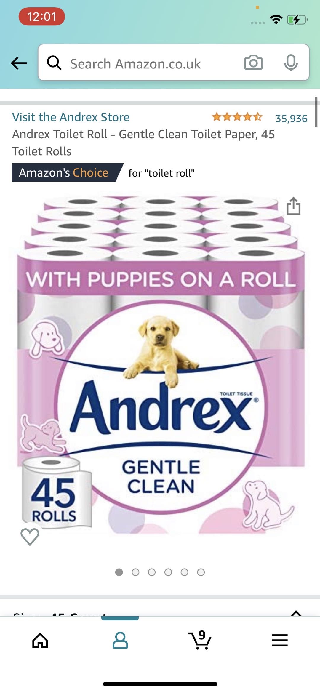 Andrex Gentle Clean 卷纸