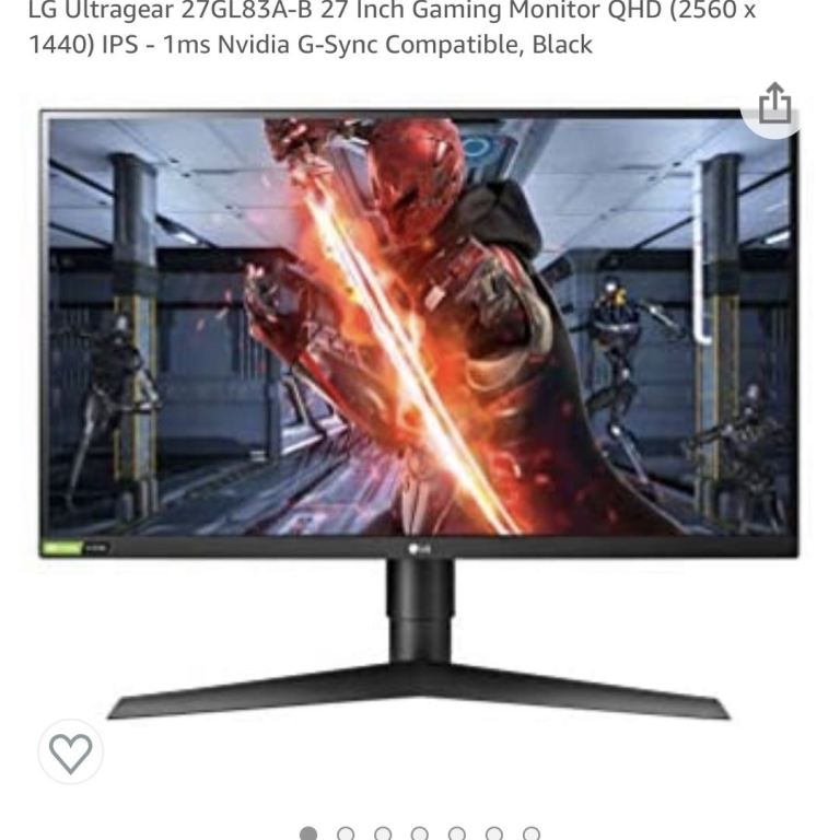 lg 27寸 2K分辨率144hz  电竞显示器