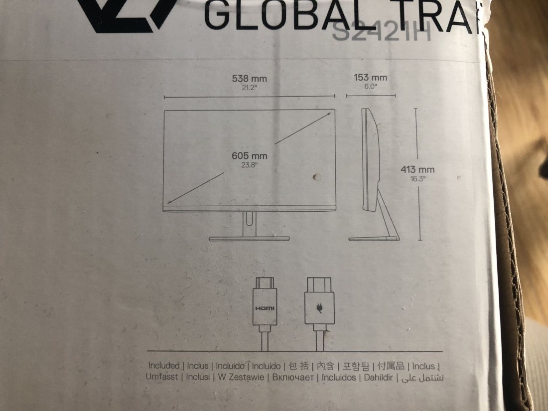 Dell 24 Inch HD 1080p Monitor